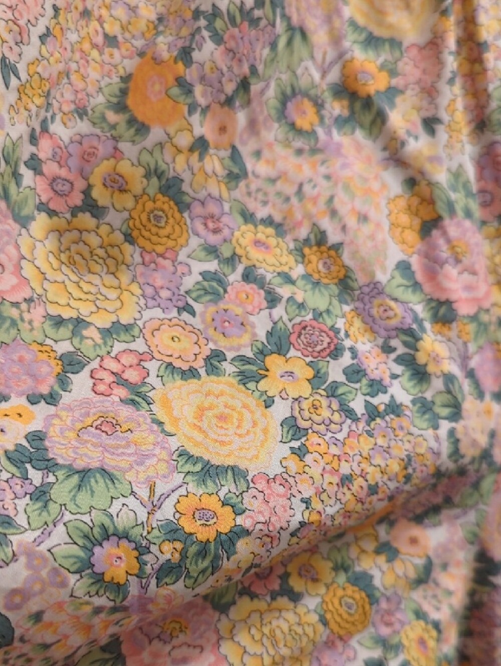 J. Crew × Liberty Fabric Pastel Floral Short Sleeve Dress, Women's XXL - Picture 5 of 9